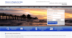 Desktop Screenshot of homesinnaplesforsale.com